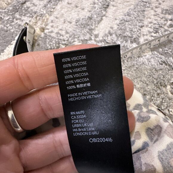 ANTHROPOLOGIE MAEVE Katia Leopard Print Ruffled Button Up Blouse Size 10 Career - Picture 13 of 13